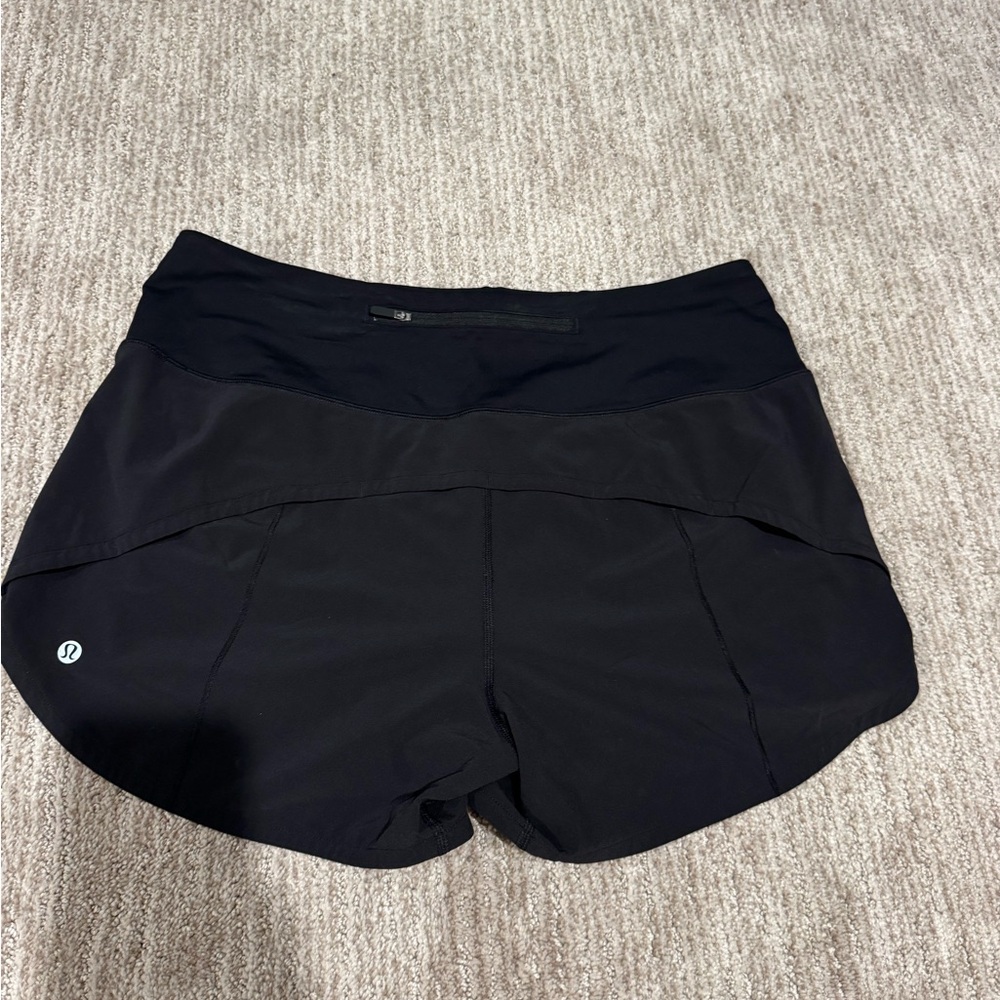 lululemon speed up Women's Black Athletic Shorts